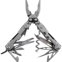 S.O.G SOG-PL1001-C PowerLitre Stonewashed 5Cr15MoV Stainless Steel 5.10" Long Features 19 Tools