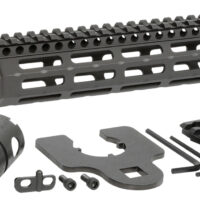 Midwest Industries MINF105 Night Fighter 10.50" M-LOK Black Hardcoat Anodized Aluminum Includes Barrel Wrench, Nut, & 5 Slot Rail