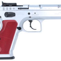 Tanfoglio IFG TFSTOCK29OR Stock II 9mm Luger 16+1 4.44" Stainless Polygonal Rifled Barrel, Ported Slide & Frame w/Red Polymer Grips Right Hand