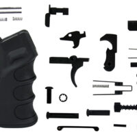 TacFire LPK02USAB Lower Parts Kit AR-15 Black PGAR-B Grip Black