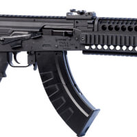 Crosman CAK1 Full Auto AK1 Air Rifle CO2 177 28 rd, Black Smooth Bore Barrel, Black Synthetic Folding Adjustable Stock w/Quad Mounting Rail System, Selector Safety