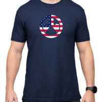 Magpul MAG1281410S Independence Icon Navy Cotton/Polyester Short Sleeve Small