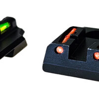 HiViz RGS9LW21 LiteWave Ruger Security 9 Sight Set Green Fiber Optic Front Sight-Orange Fiber Optic Rear Sight