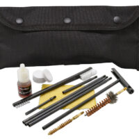 KleenBore POU302B Modular Cleaning Kit Multi-Caliber Handgun/Rifle Bronze/Nylon Bristles Black Nylon Case