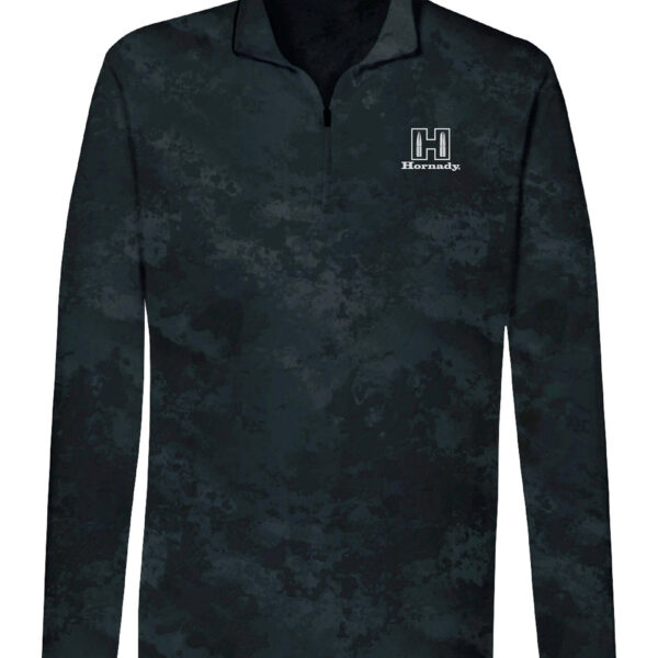 Hornady 99597XXXL Performance  3XL Black Long Sleeve 1/4 Zip, Polyester/Spandex