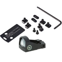 Crimson Trace 0130000201 CTS-1520 Combo Kit Limited Edition Matte Black 1x 3.25 MOA Red Dot Reticle, Compatible w/Glock, S&W M&P