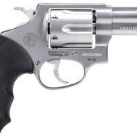 Rossi 2RP639 RP63 Small Frame 357 Mag 6 Shot, 3" Satin Stainless Steel Barrel, Cylinder & Frame, Black Textured Rubber Grip, Hammer Block Safety, Exposed Hammer