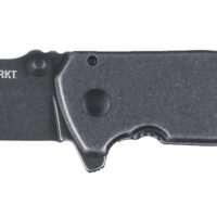 CRKT 2485K SQUID #405 Compact Folding Plain Stonewashed 8Cr13MoV SS Blade, Stainless Steel Handle, Includes Pocket Clip