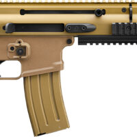 FN 38101241 SCAR 15P 5.56x45mm 30+1 7.50" Chrome Lined Steel Barrel, Flat Dark Earth Anodized Aluminum Picatinny Rail Receiver, FDE Polymer Grip, Ambidextrous