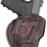 1791 Gunleather 3WH5VTGA 3-Way IWB/OWB Size 05 Vintage Leather Belt Loop Fits Glock 17 Fits HK VP9 Fits MP9 Ambidextrous Hand