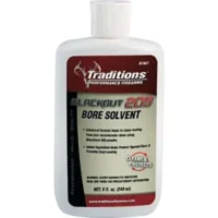 TRADITIONS MUZZLELOADING BLACKOUT 209 BORE SOLVENT 8 OZ BOTT;E( 6 PER CASE )