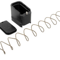 Shield Arms G19ME5BLK Magazine Extension +5 Extended 9mm Luger/40 S&W 5rd Compatible w/Glock 19/23, Black Anodized Aluminum