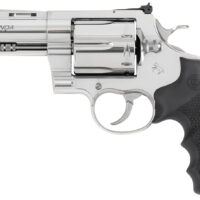 Colt Mfg ANACONDASP4RTS Anaconda 44 Mag 6 Shot 4.25" Stainless Barrel, Cylinder & Frame, Black Hogue Rubber w/Finger Grooves Grip