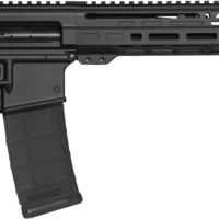 CMMG 30AC278AB Dissent MK4 300 Blackout 30+1 10.50", Black, Picatinny Brace Adapter, 9.60" M-LOK Handguard, Left Side Charging Handle, Zeroed Linear Comp, TriggerTech Trigger, Adj. Gas Block