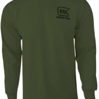 Glock AP96067 Born In Austria Military Green Pre-Shrunk Cotton Long Sleeve Large