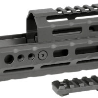 Midwest Industries MIAKALPHA6 Alpha Drop-in Aluminum Black Hardcoat Anodized 5 Slot Picatinny Rail AK-Platform 6" Long Compatible w/M-LOK