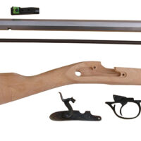 Traditions KRC53008 Deerhunter 50 Cal Percussion 24" Natural Stainless Octagon Barrel Unfinished Hardwood Stock Sidelock Action Lite Optic Sights