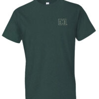 Hornady Gear 31792 Double Rocker Olive Heather, Cotton/Polyester/Rayon, Short Sleeve Semi-Fitted, Medium