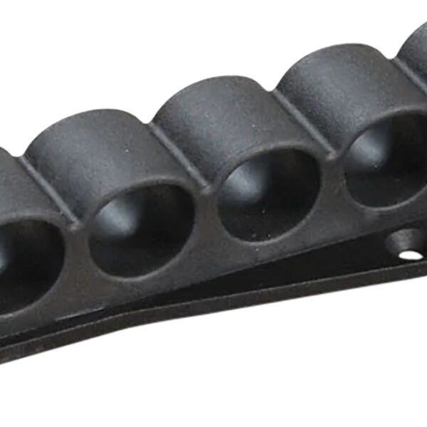 ADAPTIVE TACTICAL AT06000R Receiver Mounted Shell Carrier  6rd Non-Glare Black Synthetic Rubber Fits Remington 870/1100/1187 12 Gauge