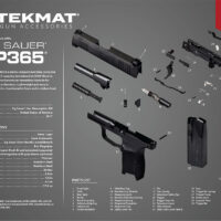 TekMat TEKR20SIGP365 Ultra 20 Cleaning Mat Multi-Color Rubber 15"x20" Sig P365 Parts Diagram