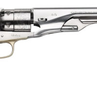 Pietta PF60OS448 1860 Army "Old Silver" 44 Cal 8" 6rd Old Silver Steel Frame, Cylinder & Round Barrel w/Walnut Grip
