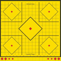 Birchwood Casey LRSIT-5PK Long Range Self-Adhesive Paper Yellow 17.75" 5-Diamond 5 Pack