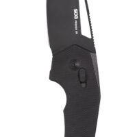 S.O.G SOG12250157 Prohen XR 3.35" Folding Drop Point Plain Black TiNi Cryo D2 Steel Blade, Black Textured G10 Handle