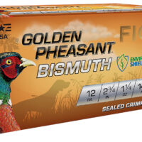 Fiocchi 12GPB4 Golden Pheasant Bismuth 12Gauge 2.75" 1 1/4oz 4Shot 10 Per Box/10 Case