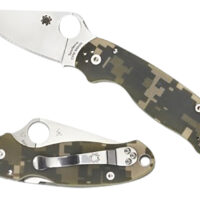 Spyderco C223GPCMO Para 3 2.95" Folding Plain Black DLC CPM S45VN SS Blade/Digital Camo Textured G10 Handle Includes Pocket Clip