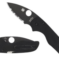 Spyderco C230GPBBK Lil' Native 2.42" Folding Plain Black DLC CPM S30V SS Blade/Black Textured G10 Handle Includes Pocket Clip