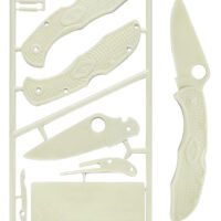 Spyderco PLKIT1 Delica 4 Plastic Kit For Children Ages 7+ Glow-In-The-Dark Plastic