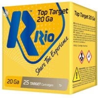 Rio Ammunition TT209 Top Target 20 Gauge 2.75" 7/8 oz 9 Shot 25 Per Box/ 10 Case