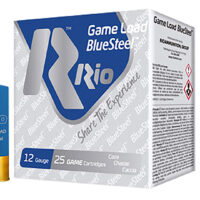 Rio Ammunition GLBS325 Game Load BlueSteel 12Gauge 2.75" 1 1/8oz 5Shot 25 Per Box/10 Case