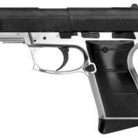 Daisy 985501442 5501 Powerline CO2 177 BB 15+1 430 fps, Smooth Bore Barrel, Black Slide, Silver Metal Frame with Pic. Rail, Molded Grips, Blade Front Sight, Manual Trigger Block Safety