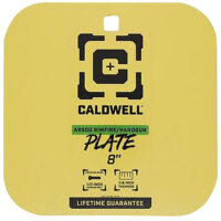 Caldwell 4002878 8" Rimfire/Handgun Yellow AR500 Steel Gong 1/4" Thick