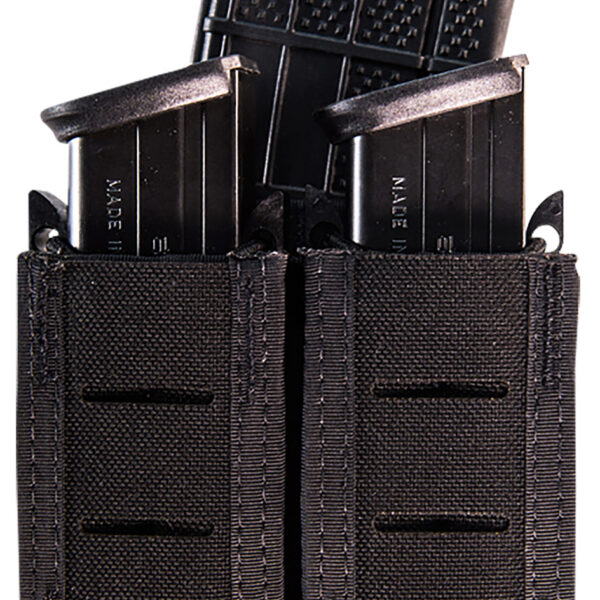 High Speed Gear 41TP02BK TACO Duty Double (2 Pistol/1 Rifle), Black Nylon with MOLLE Exterior, Fits MOLLE & 2" Belt