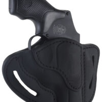 1791 Gunleather RVHX1SBLR RVHX-1 OWB Size 01 Stealth Black Leather Belt Slide, J-Frame, Right Hand