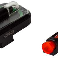 HiViz GLFD21 FastDot H3 Sight Set for Glock Red Fiber Optic Front Sight-Green Tritium Rear Sight