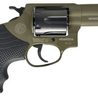 Rossi 2-RP631F-LOK RP63 Small Frame 357 Mag/38 Special +P 6rd 3" Sniper Green Cerakote Stainless Steel Barrel, Satin Stainless Cylinder, Sniper Green Cerakote Stainless Steel Frame, Black LOK Grip
