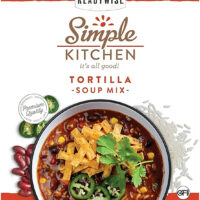 ReadyWise RWSK05063 Simple Kitchen Tortilla Soup 8 Servings Per Pouch, 6 Per Case