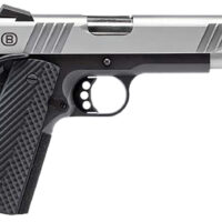 Bersa B19117050SBBK B1911 Full Size Frame 45 ACP 8+1 5" Stainless Steel Barrel, Stainless Serrated Steel Slide, Black Stainless Steel Frame w/Beavertail, Black VZ Grip, Ambidextrous