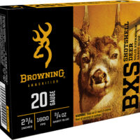 Browning Ammo B193112021 BXS 20Gauge 2.75" 3/4oz Sabot Slug Shot 5 Per Box/20 Case