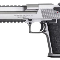 Magnum Research DE357SRMB Desert Eagle Mark XIX 357 Mag 9+1 6" Stainless Steel Barrel, Stainless Steel Serrated Slide, Stainless Steel Frame w/Beavertail & Picatinny Rail, Weaver Top Mount