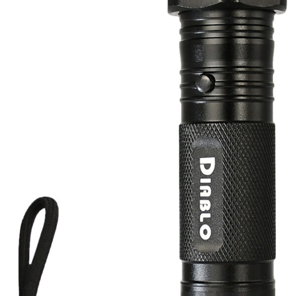 SKYLINE USA INC TLSGGDD Stun Gun Diablo Black Aluminum Features Flashlight