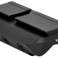 Warne 6112M Red Dot Reflex Mount Shotgun Rib Black Anodized Aluminum Fits Mini RDR Sights w/ACRO Interface