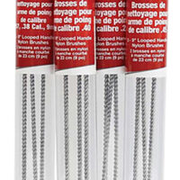 Birchwood Casey 41212 Cleaning Brushes Handgun Looped 45 Cal 9" Nylon 3 Pack