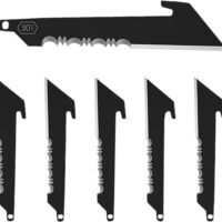 Outdoor Edge RRUS30K6C Replacement Blades 6 3" Black Utility Serrated 420J2 SS Blades