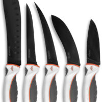 Outdoor Edge EM1 Ergo Max Processing Kit 5Cr13MoV Black Titanium Blade 5 Piece