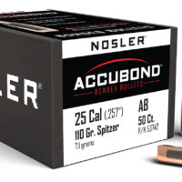 Nosler 53742 AccuBond 25Cal 110gr Spitzer Point Boat Tail 50/Box