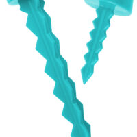 Targettack Llc Targettack Teal Green Polycarbonate Plastic 1"/3" For Paper/Vinyl Targets 12 Pack *Variety